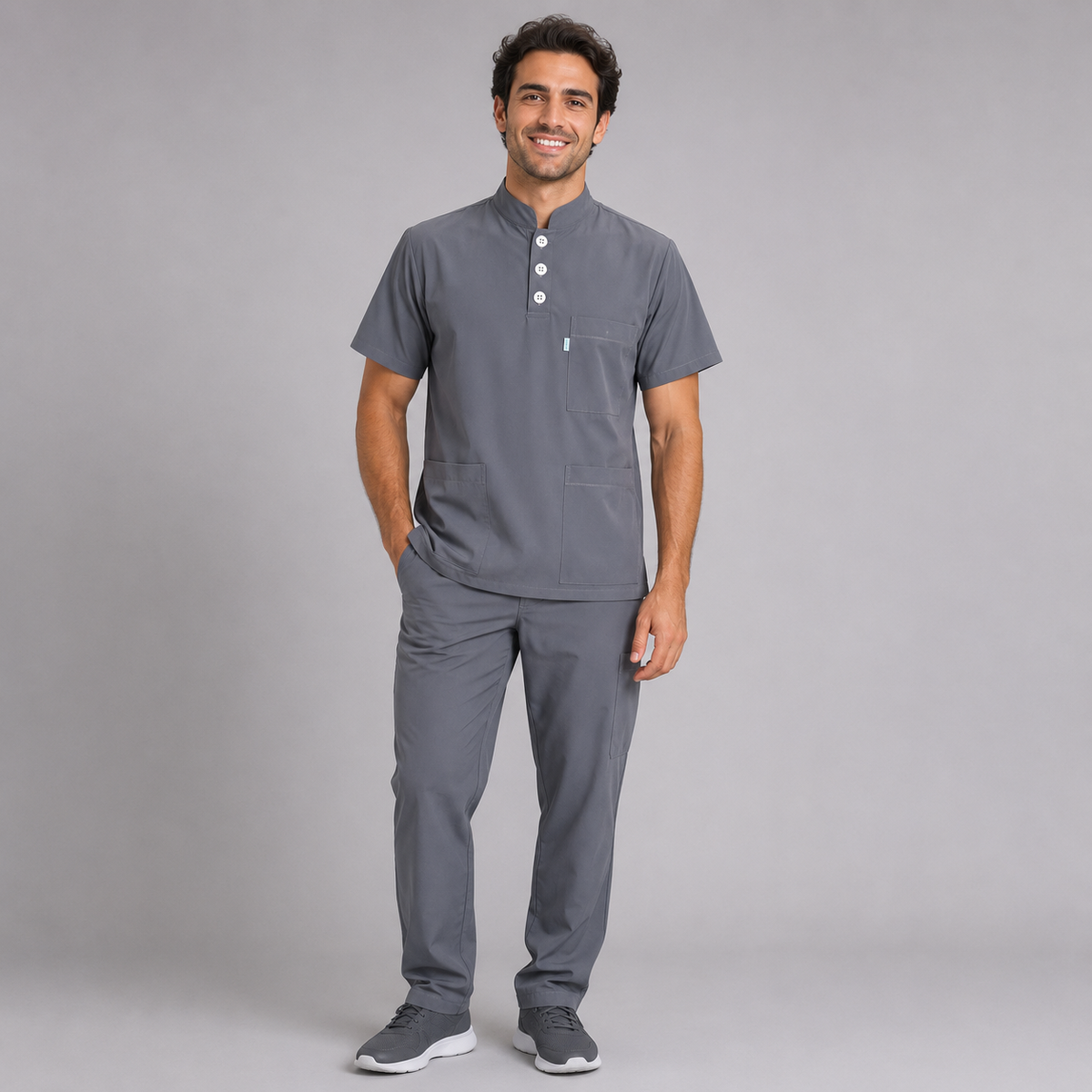 Conjunto de filipina estilo mao para hombre