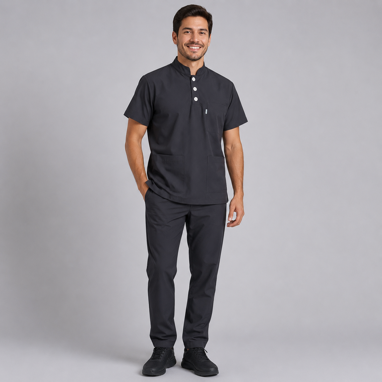 Conjunto de filipina estilo mao para hombre