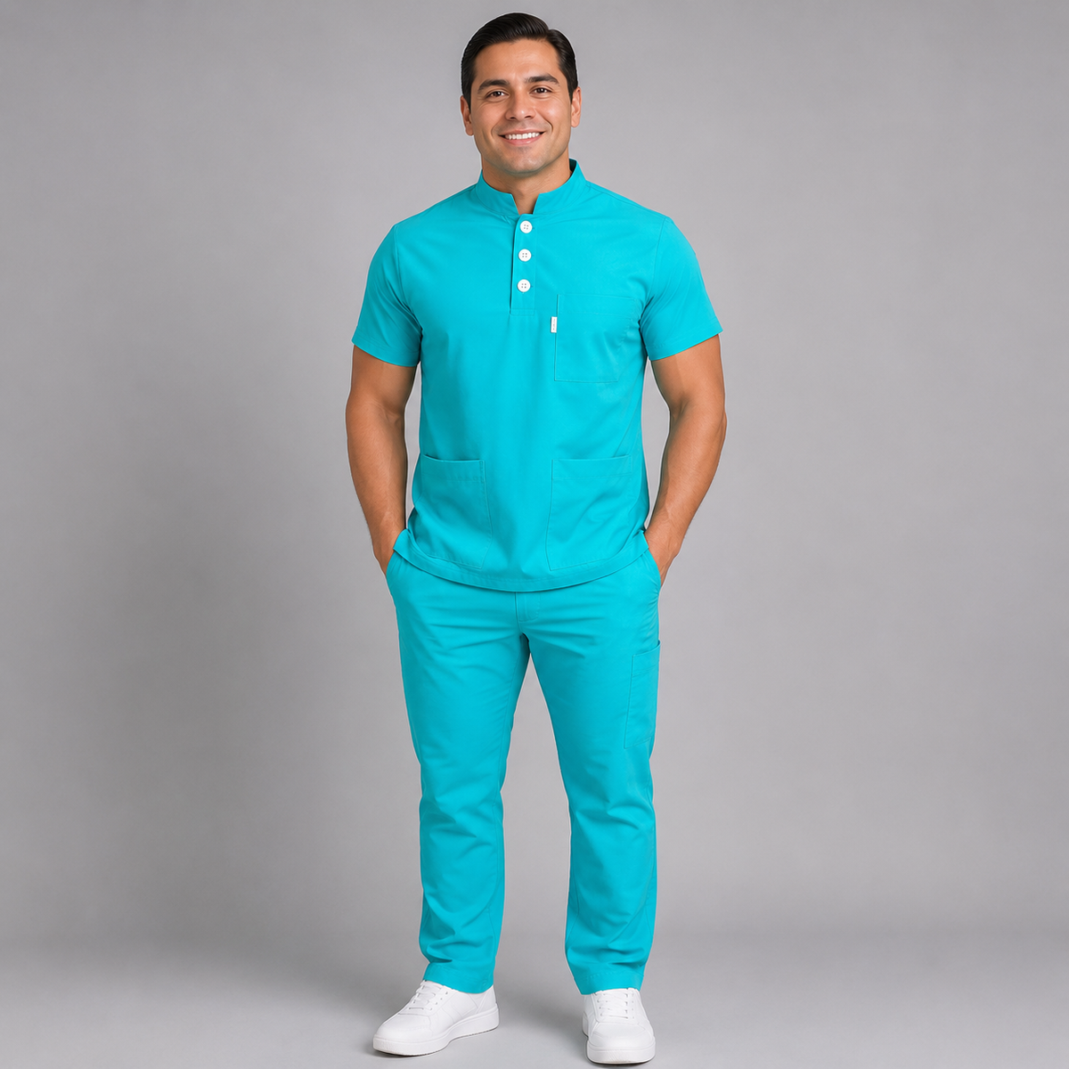 Conjunto de filipina estilo mao para hombre
